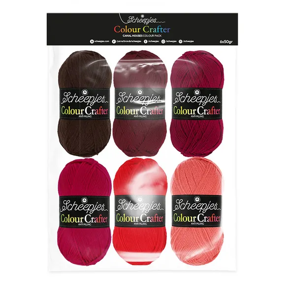 Scheepjes Colour Fracter Colour Pack (6x50 gram) -Canal Houses