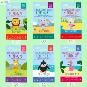 Anchor Mini amigurumi haak kit - Dieren sleutelhanger